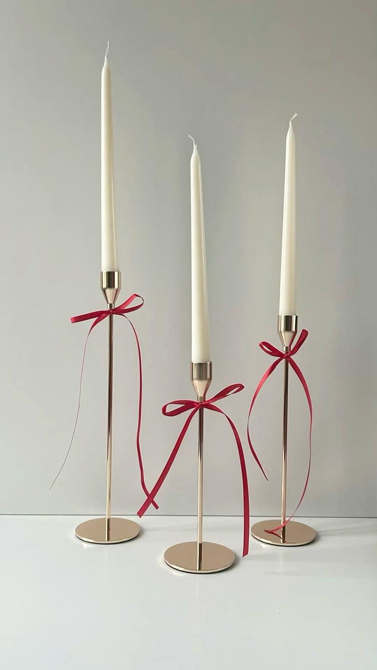 Elegant Taper Dinner Candle (set of 3 candles only)