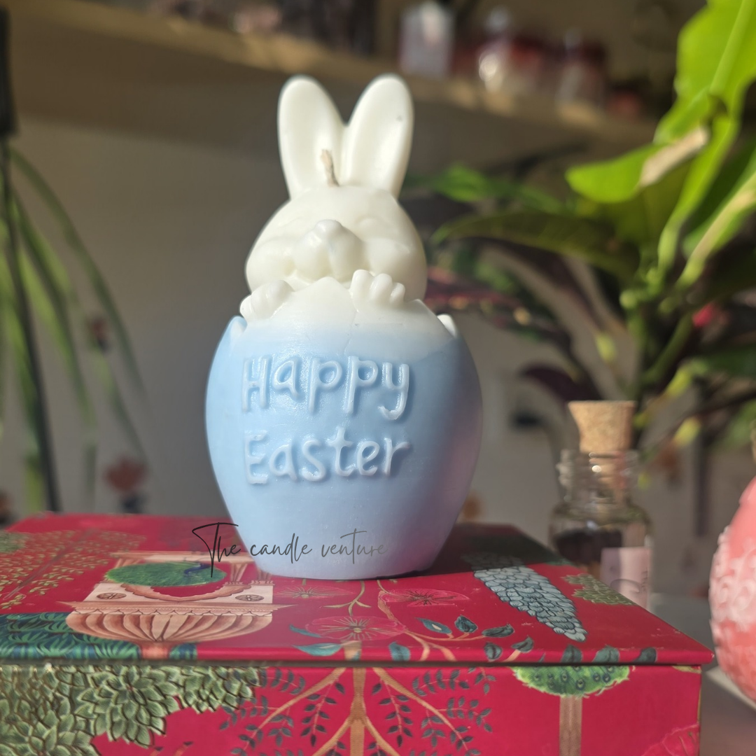 Bunny Easter Egg Candle