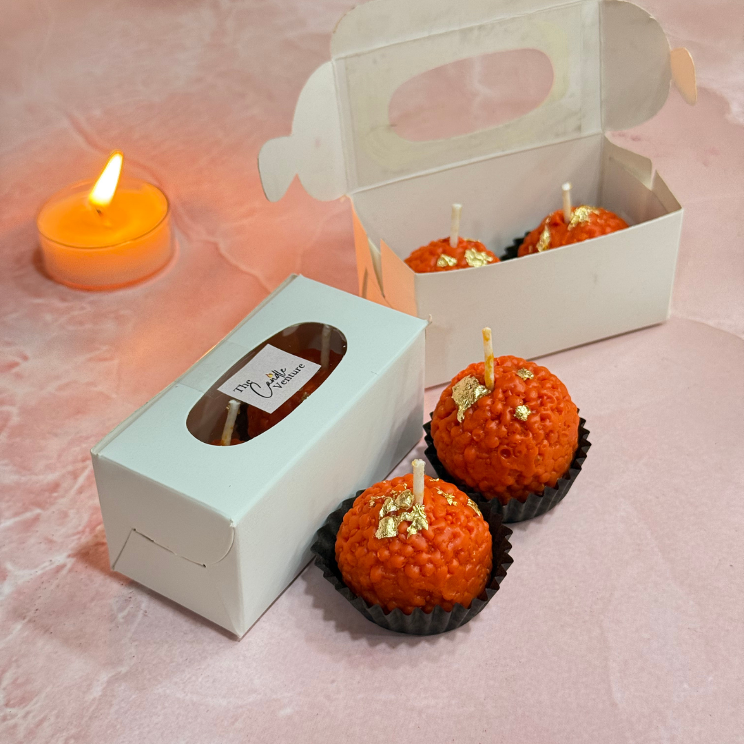 Laddu candle (set of 2)