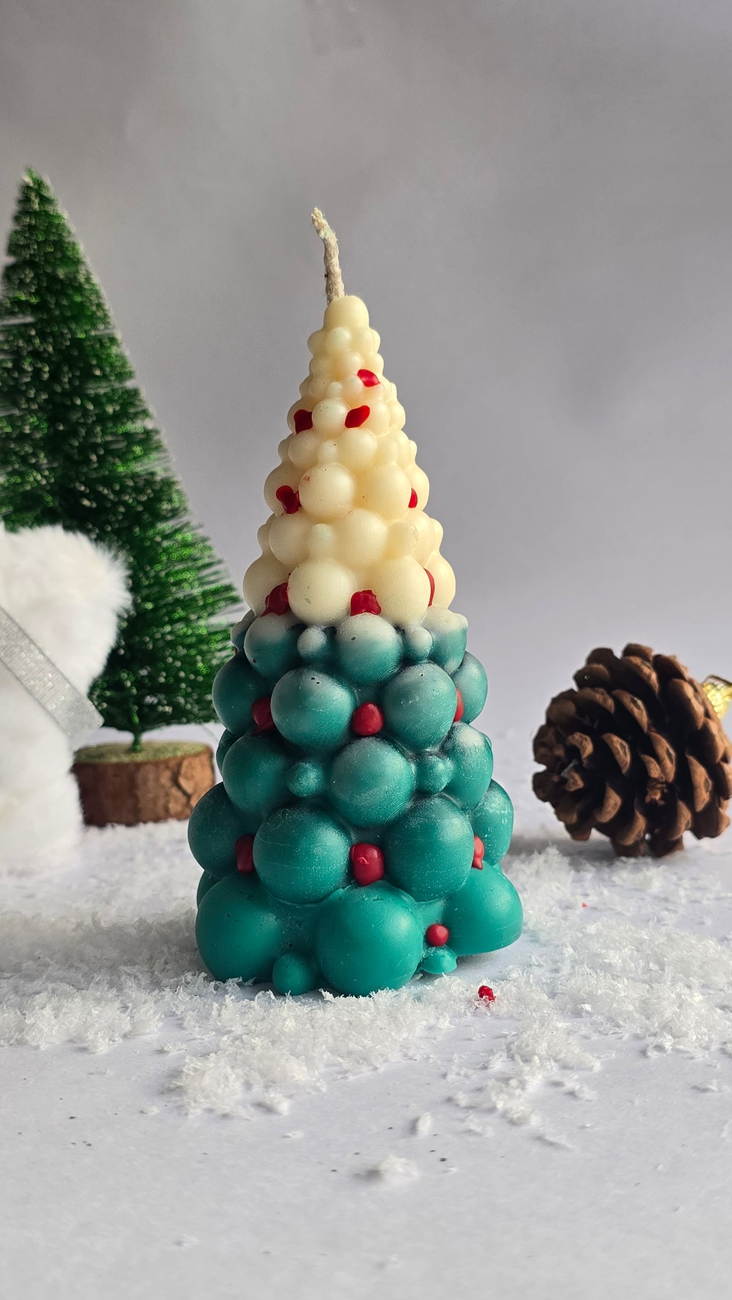 Bubble Christmas Tree Candle