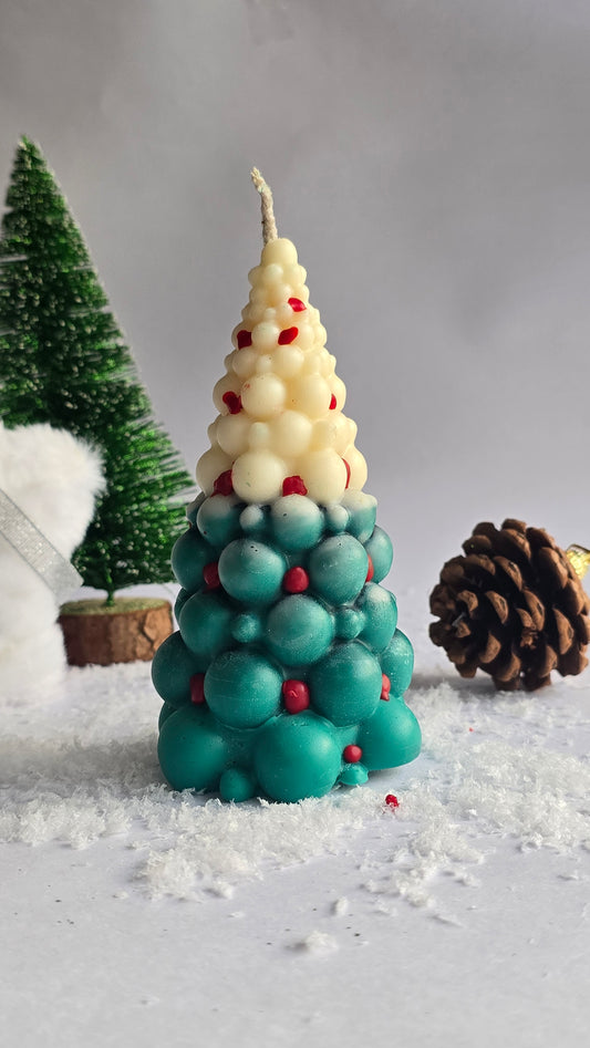 Bubble Christmas Tree Candle