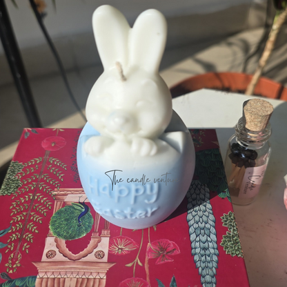Bunny Easter Egg Candle