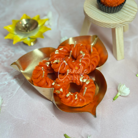 Imarti/ jelabi candle (single candle)