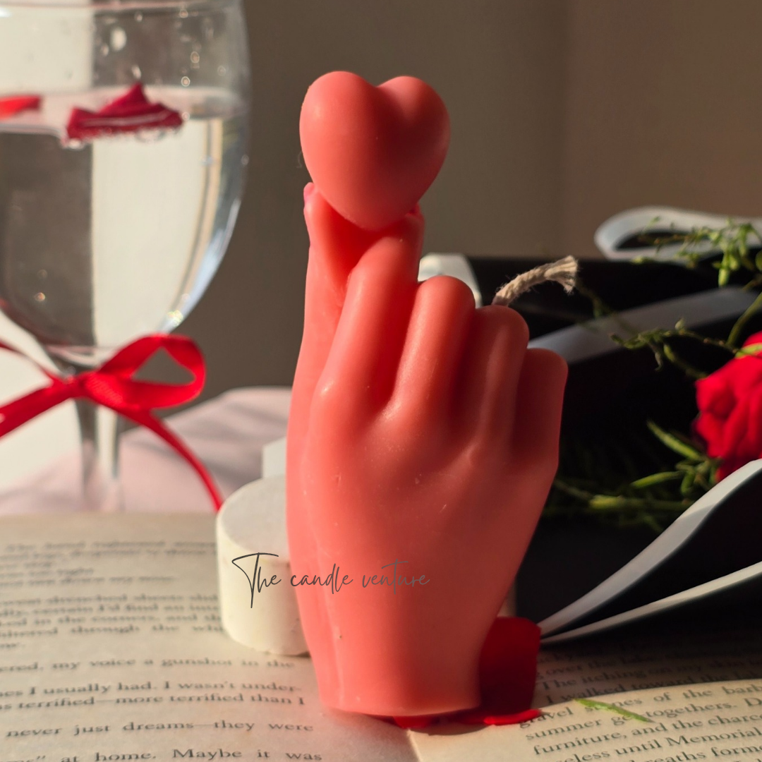 BTS big heart candle