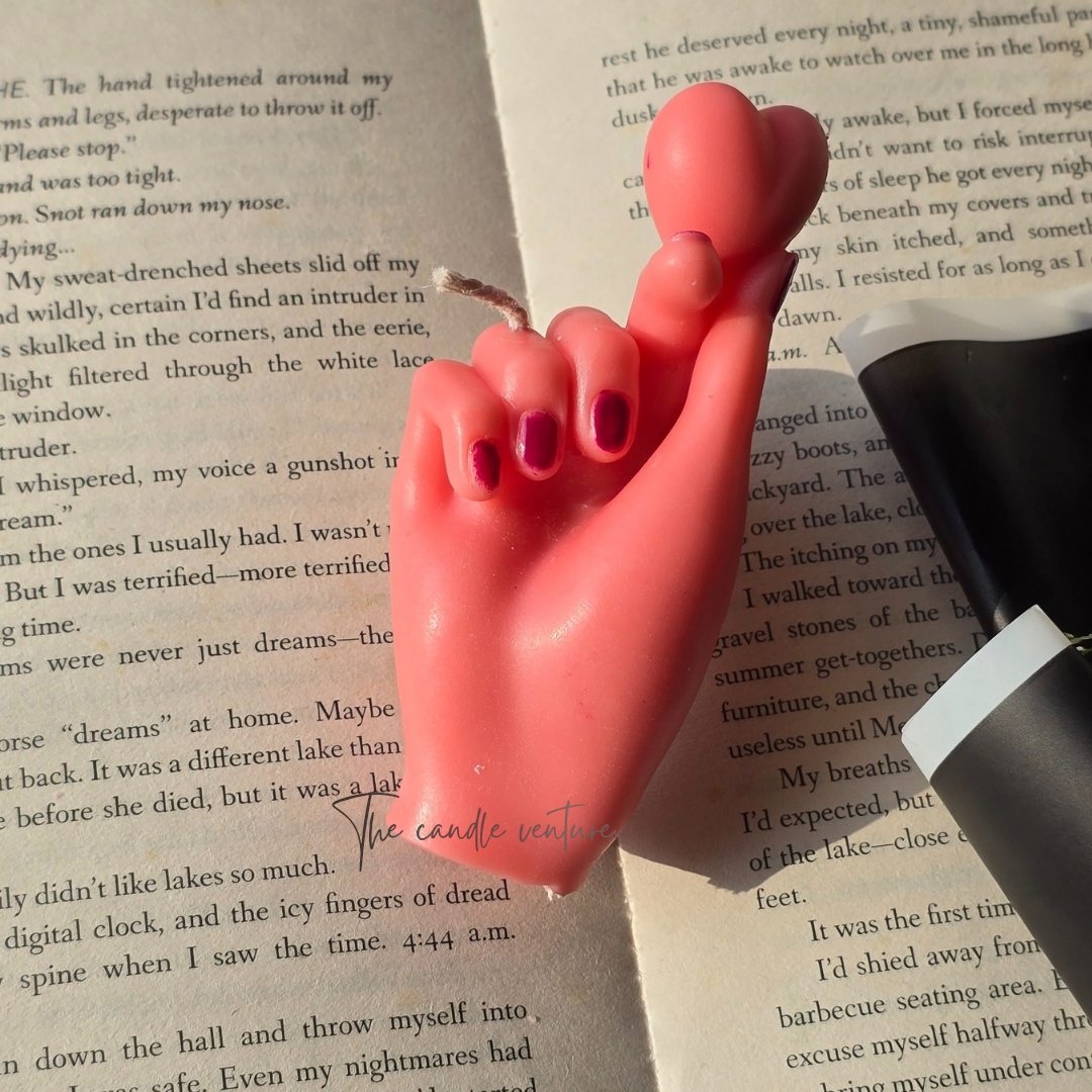 BTS big heart candle