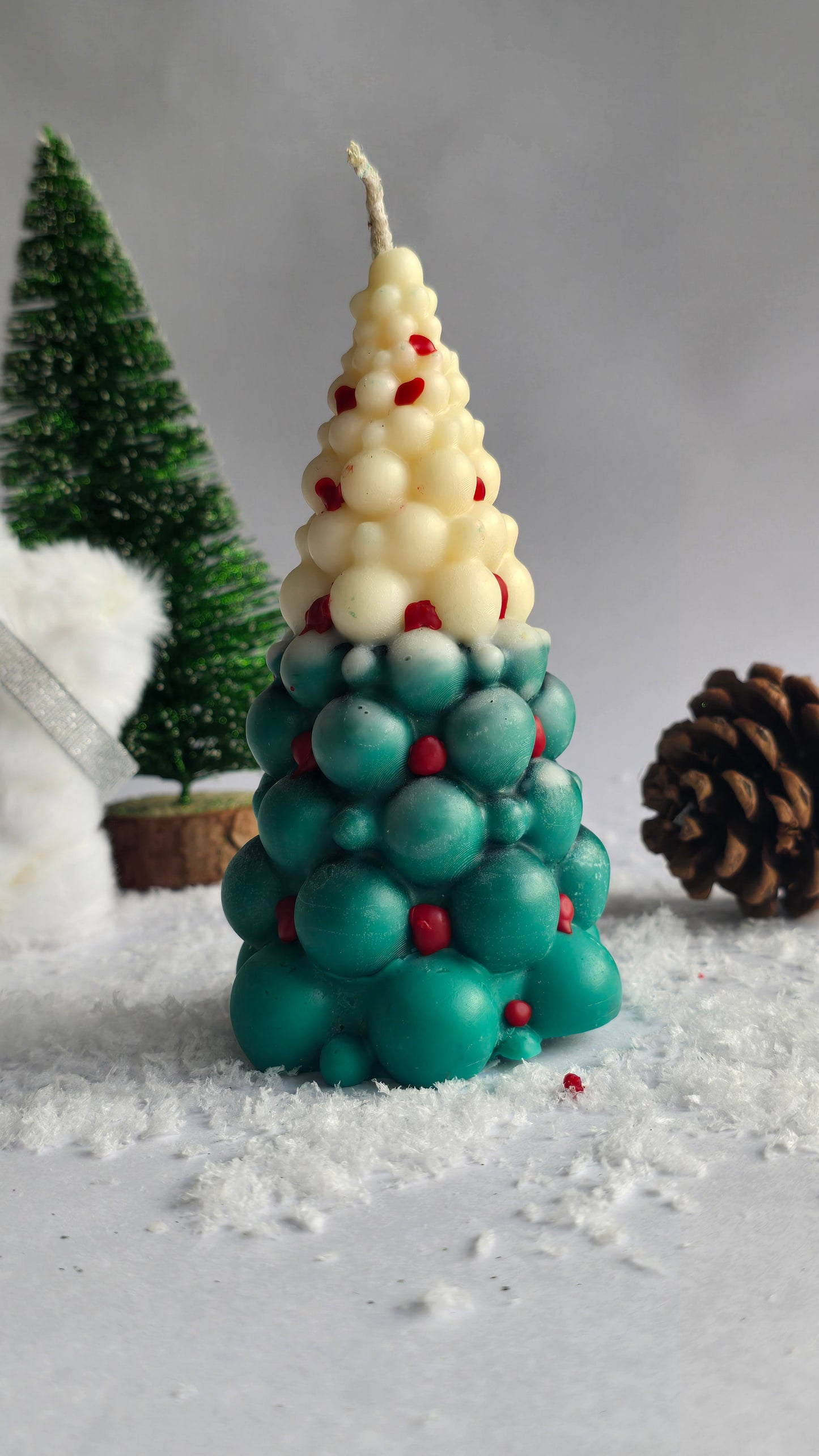 Bubble Christmas Tree Candle