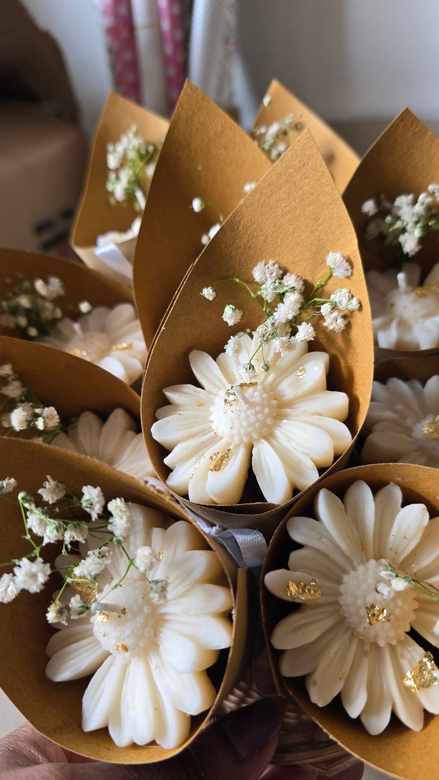 Flower Boquete Candle (set of 2)