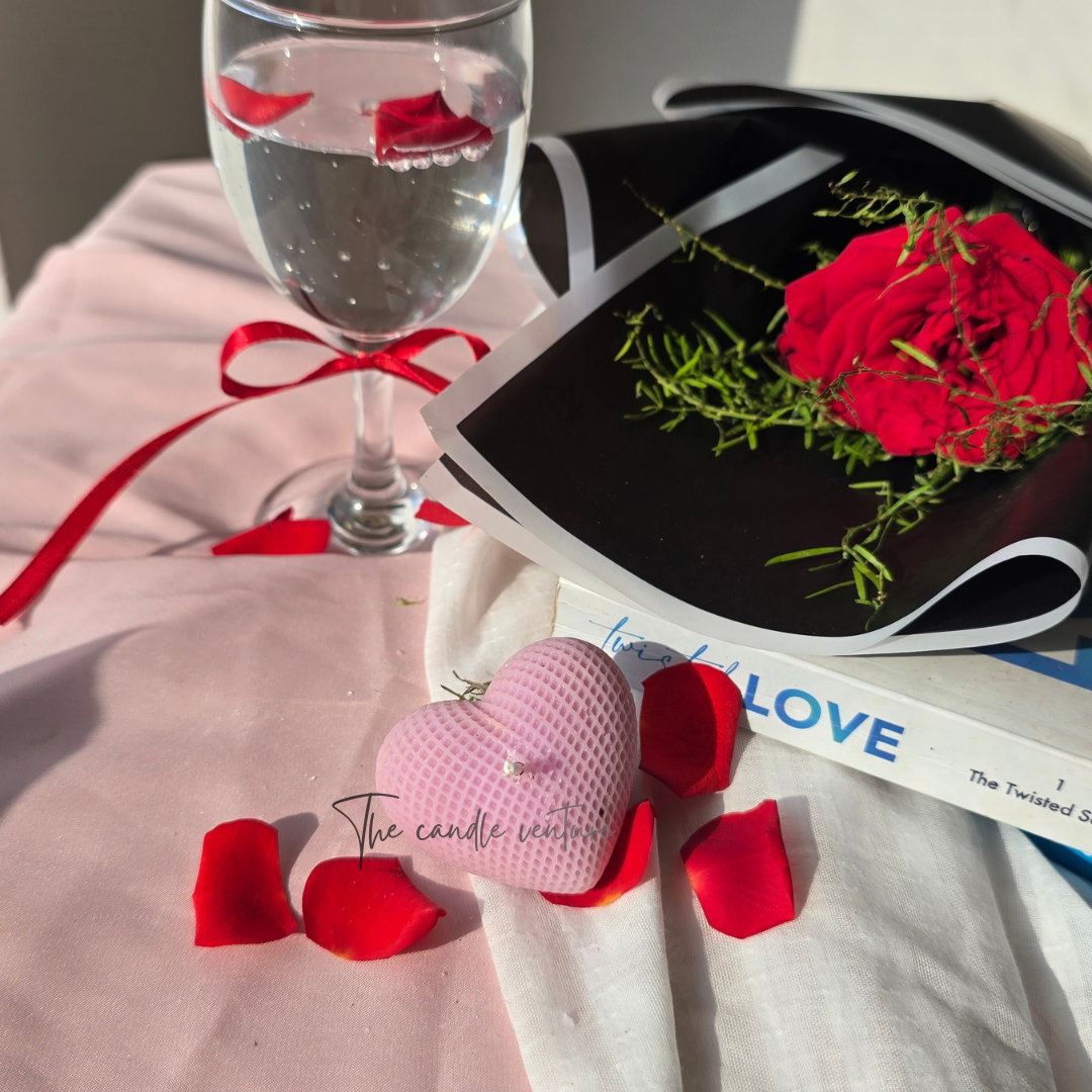 Classic Small Heart Candle (set of 2)
