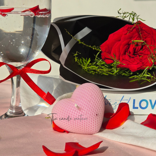 Classic Small Heart Candle (set of 2)