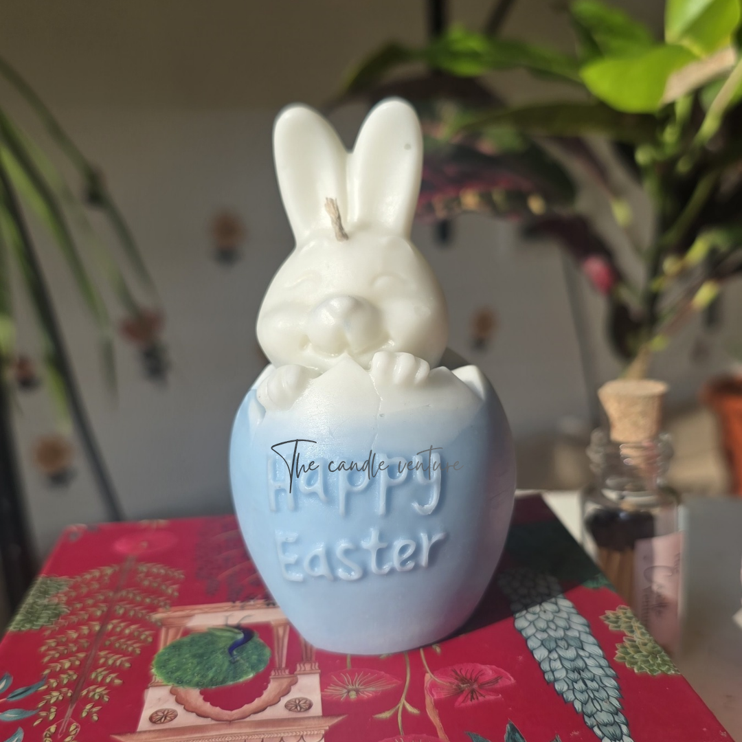 Bunny Easter Egg Candle