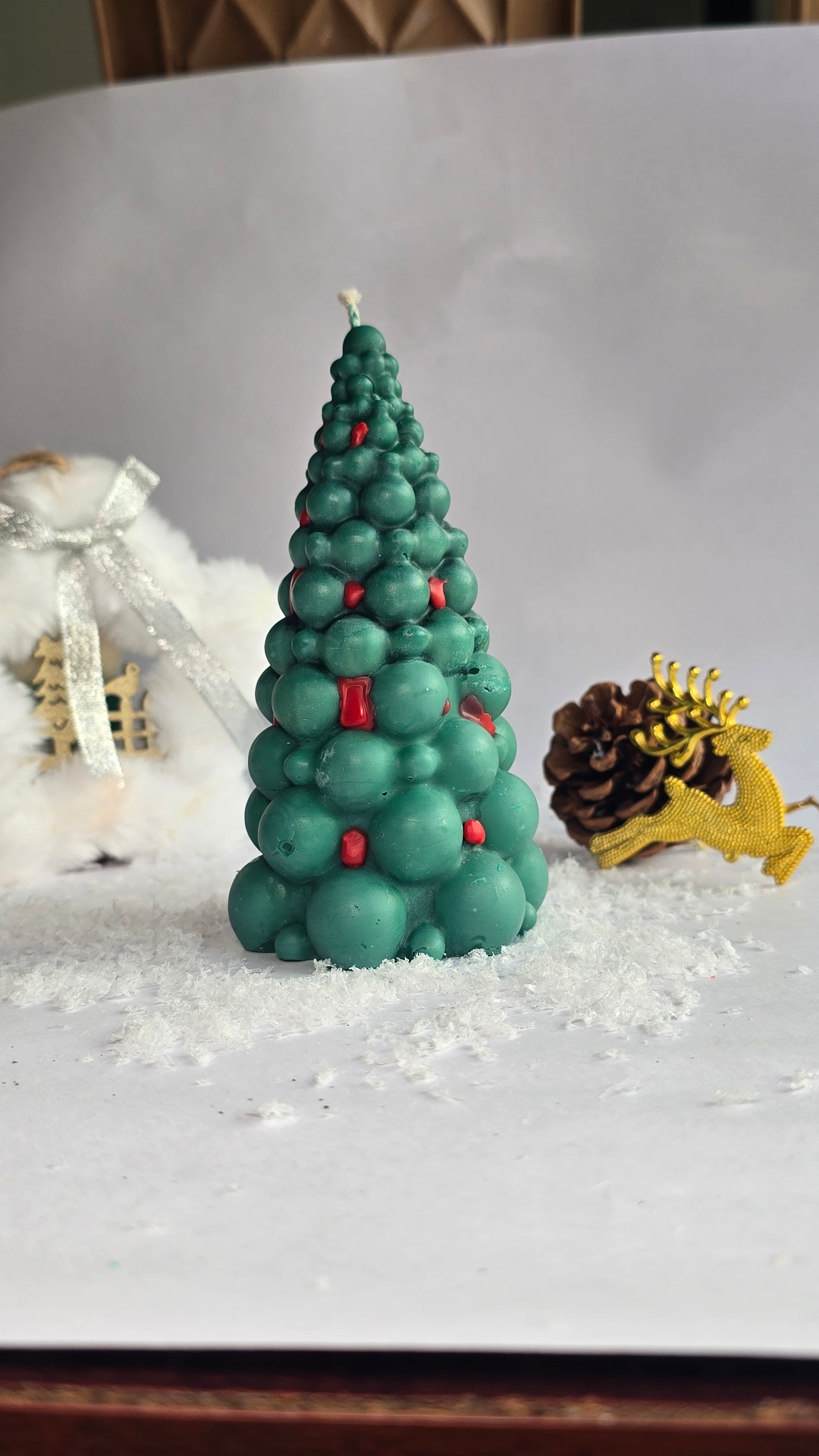 Bubble Christmas Tree Candle