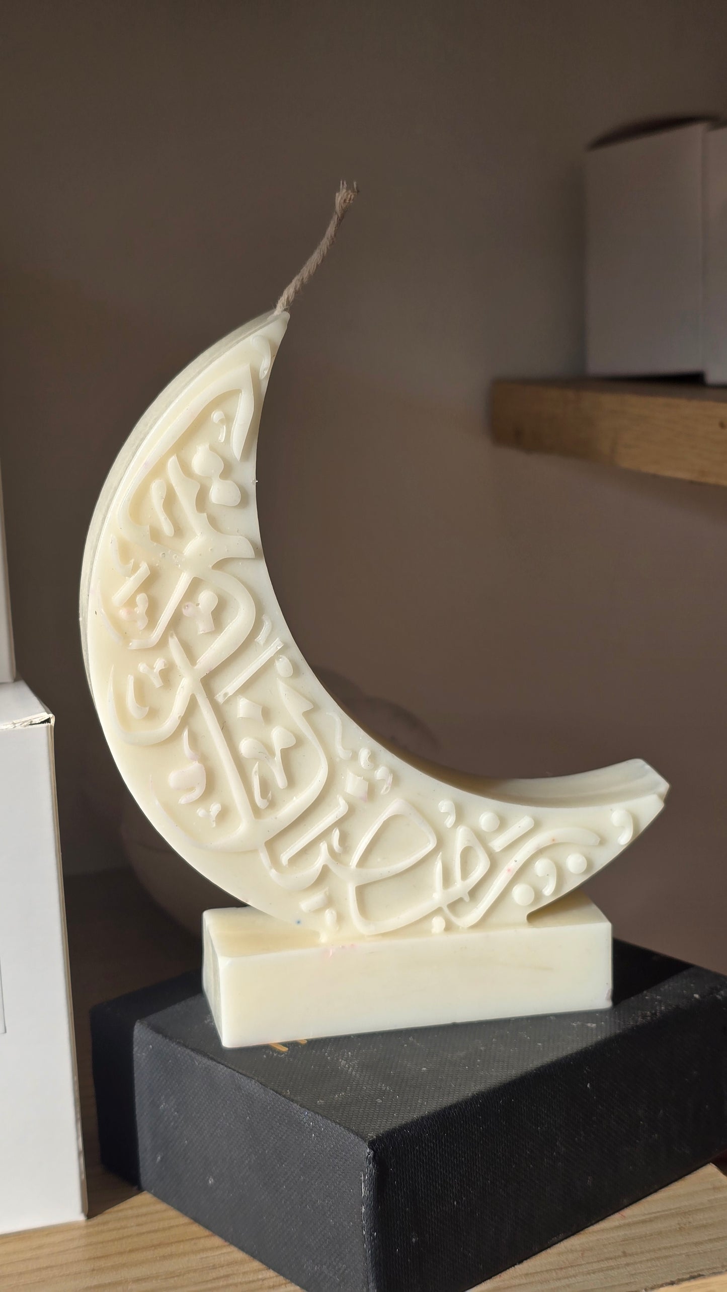 Crystal moon candle with Matchstick bottle