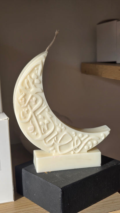 Crystal moon candle with Matchstick bottle