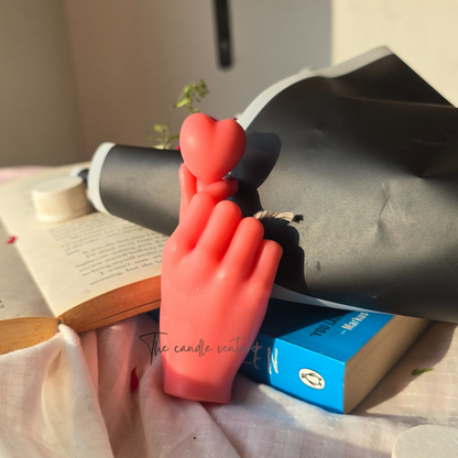 BTS big heart candle