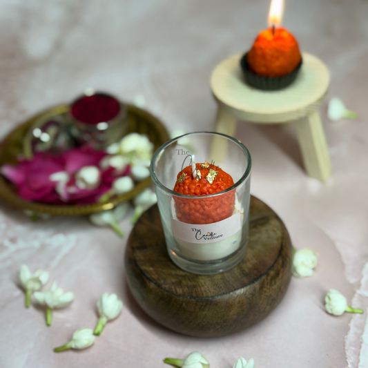 Shot glass Laddu candle