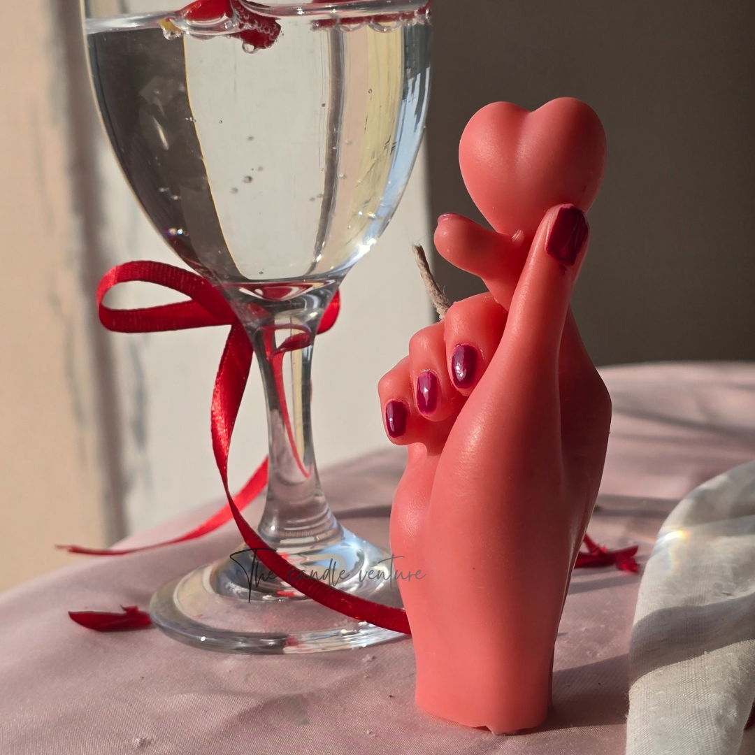 BTS big heart candle